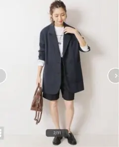 【新品未使用品】Spick & Span テーラードジャケット ネイビーのサムネイル
