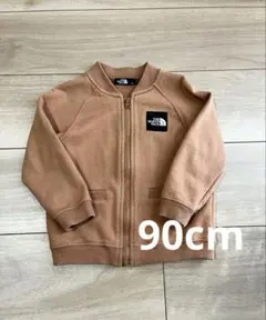 THE NORTH FACE スウェットロゴジャケットブラウン 90ベビー