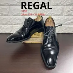 REGAL リーガル　315R 25 ストレートチップ 黒 グッドイヤー　内羽根