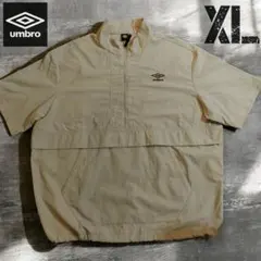 umbro アンブロ ナイロン シャツ ハーフジップシャツ ベージュ 半袖のサムネイル