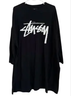 【極美品】ステューシー Tシャツワンピース 黒 S ビッグシルエット チュニックのサムネイル