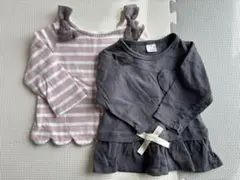 プチマイン petitmain トップス2枚セット　80㎝