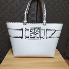 Armani Exchange トートバッグ ホワイト