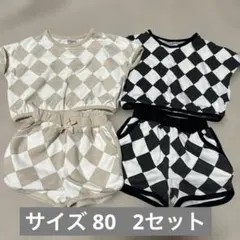 ベビー服 セットアップ チェック柄 80cmのサムネイル