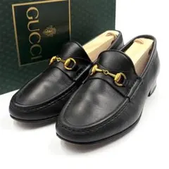 GUCCI ローファー スリッポン GGロゴ イタリア製 グッチ ブラック 革靴