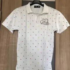 GOTCHA GOLF ポロシャツ 総柄 ホワイト L ガッチャ　メンズのサムネイル