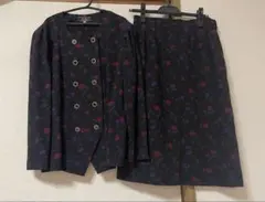 Leilian 花柄スカートセットアップ 11号