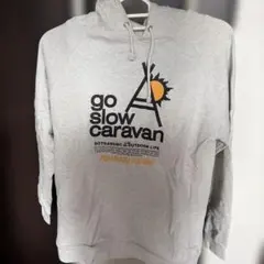 go slow caravan グレー パーカー