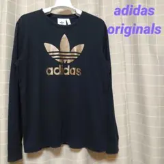 アディダスオリジナルス　METALLIC BOS　トレフォイル　長袖Tシャツ