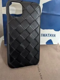 【新品未着用】ボッテガヴェネタ iPhone11ケース イントレチャート革 黒