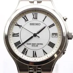 SEIKO DOLCE 電波ソーラー メンズ 腕時計 ローマンインデックス