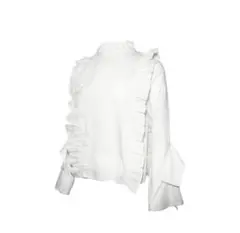 theredthread button frill blouse
