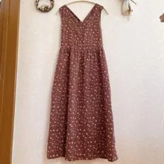 【ミルキィ様】エヘカソポ 花柄 ノースリーブ ロングワンピース