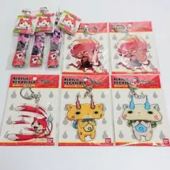 新品・未使用 妖怪ウォッチ ネックストラップ・アクリルキーホルダー 8個セット