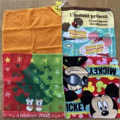【お買い得】キャラクタータオル4枚セット　ディズニー多め