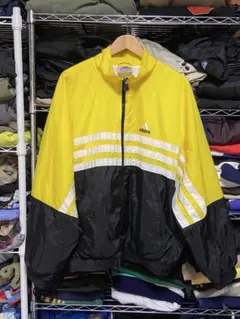 90s adidas ナイロンジャケット イエロー/ブラック