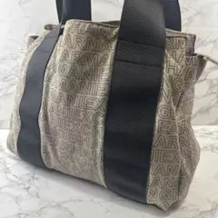 ARMANI EXCHANGE アルマーニエクスチェンジ 総柄帆布 トートバッグ