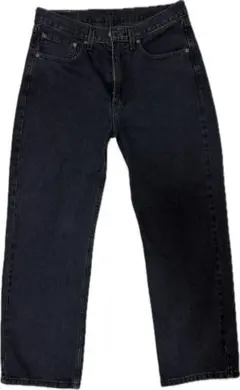 Levi's 565 ブラックデニム W31L30 & リーバイスレザーベルト