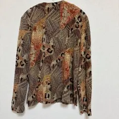 1点もの【L】 Coldwater Creek レオパード柄ジャケット L