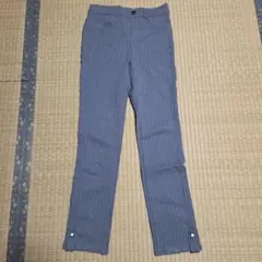 ストライプ スリムフィットスラックス