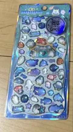 光るジュエルドロップ　ストーン付き ふわふわうみのなかまたち　うみのいきもの