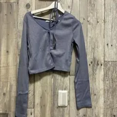 PAGEBOY ページボーイ キラキラ ラメ カーディガン ブルーのサムネイル