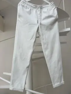 ZARA ホワイト ジョガーパンツ