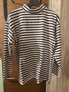 セントジェームス　4 ボーダー　ウェッソン　タートル　モックネック　ネイビー