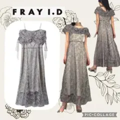 FRAY I.D（フレイ アイディー） シークインフラワーオフショルドレス
