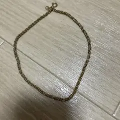 金色ツイストデザインネックレス 約40cm