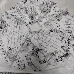 音楽プリントサーキュラースカート ひざ丈59cm