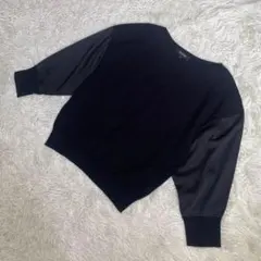 極美品　アンタイトル　七分袖ニット　袖ブラウス　黒　ワールド　2 Mサイズのサムネイル
