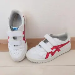 ASICS スニーカー 20.5cm ホワイト/レッド