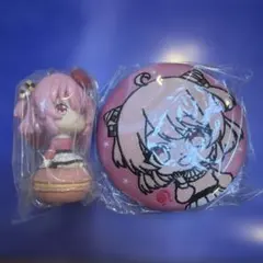 缶バッチとキーホルダーのセット