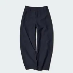 UNIQLO ジャージーバレルレッグパンツ S NAVY