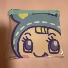 ナルミヤハッピーパーク クリアフラットポーチ　ブルーベリエちゃん