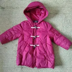 COMME CA ISM ワインレッドダウンコート 100A