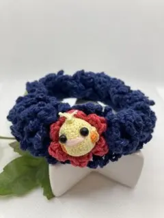 シュシュ　13番　1羽　オカメインコ　あみぐるみ　ハンドメイド