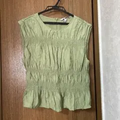 H&M ライトグリーン ノースリーブ M