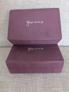 요가웍스 요가 블록 버건디 2개 세트