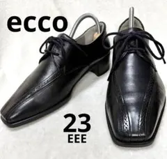 ♦︎良品♦︎ エコーecco 本革レザー　ローファー　23 EEEのサムネイル