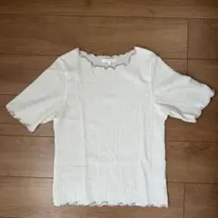 GLOBAL WORK アイボリー 半袖Tシャツ L