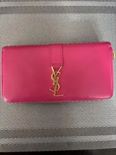 【美品♡】YSL イヴ・サンローラン長財布　ピンク