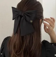 サテンリボンバレッタ
