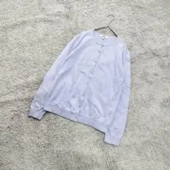 C182【ユニクロ】UVカットクルーネックカーディガン/大人カジュアル/XL