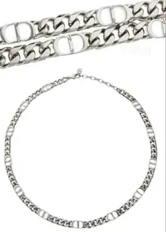 【定価11万円】DIOR メンズシルバーチェーンリンクネックレスのサムネイル