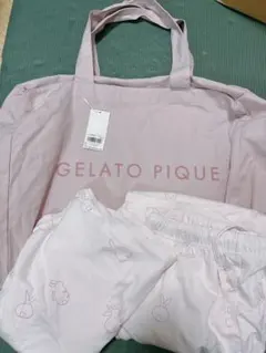 ジェラートピケ 2023年福袋 トートバッグ うさぎ柄ルームウェア セット