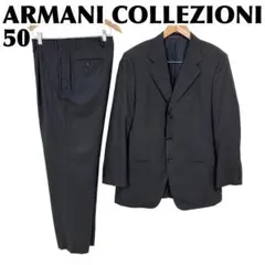 ARMANI COLLEZIONI スーツセットアップ 50 黒 ストライプのサムネイル