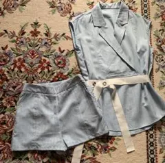 美品　ビジネスカジュアルスーツ上下2点セット　夏用♡