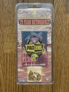 NFL 75주년 기념 그린베이 패커스 핀 배지 카드 1994 레어